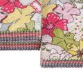 12.8x12.8cm Thin Plain Weave Cotton Fabric,Low Density,DIY Sewing Quilting Material,Random Mix Squares Printed Cloth Set,JC110. 