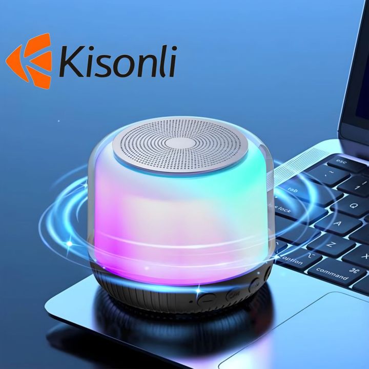 kisonli S300 Mini Bluetooth Wireless Portable Speaker with LED Light ...