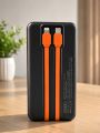 20000mAh Fast Charging Power Bank with Built-in Cable | USB-C Output | Intelligent Charging.