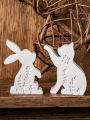 3D Easter Rabbit Candle Silicone Mold DIY Cat Bunny Handmade Soap Mould Butterfly Flower Printed Resin Gypsum Molds Home Decor.