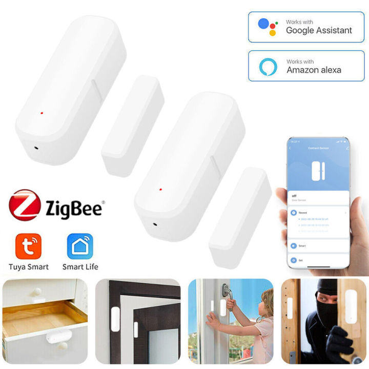 Tuya Zigbee Door Window Sensor Smart Security Alarm Open Closed ...