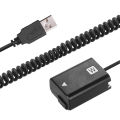 Andoer 5V USB NP-FW50 Dummy Battery Pack Coupler Adapter with Flexible Spring Cable for A7 A7II A7R A7S A7RII ILDC Camera.