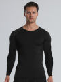 Stay Active and Comfortable with Men's Compression Shirts - Long Sleeve Athletic Workout Tops and Base Layers!.