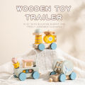 Wooden Stacking Train Toy Wooden Sorting Building Blocks Fine Motor Montessori Early Learning Toy for Toddlers Boys Girls . 