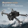 Brushless Motor Professional RC Drone 4K Wide Angle HD Camera Height Fixed Remote Control Foldable Quadrotor Helicopter. 