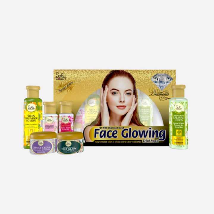 Soft Touch New- Diamond Face Glowing Trial Kit 7 Items | Daraz.pk