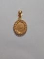 925 Sterling Silver Four Qul Locket – Gold Plated with Stone Work. 