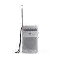 VIKEFON Portable AM FM Pocket Radio Two Band Mini Radio with Headphone Jack 2 *AA Battery Powered Crystal Radio for Home Outdoor. 
