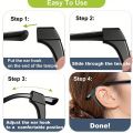 8pcs Anti Slip Glasses Ear Grips Universal Eyewear Retainers for Sports Reading Prevent Glasses Silicone Eyeglass Ear Hooks. 