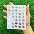 Silver Star stickers (10 sheets) colorful DIY Scrapbook Diary scrapbook craft toy reward kids good silver star sticker. 