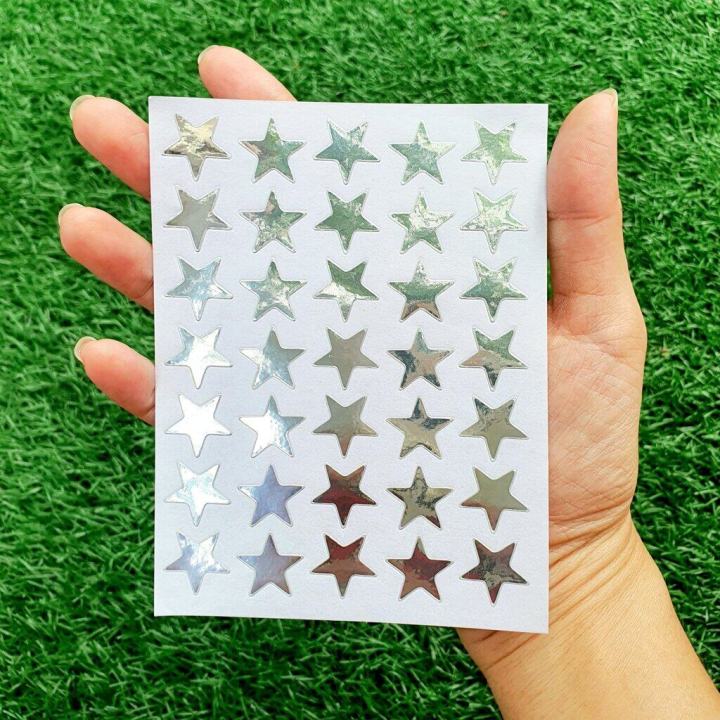 Silver%20Star%20stickers%20(10%20sheets)%20colorful%20DIY%20Scrapbook%20Diary%20scrapbook%20craft%20toy%20reward%20kids%20good%20silver%20star%20sticker%20-%20Image%203