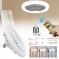 Smart 3-in-1 Ceiling Fan with Remote Control and 3-Speed E27 AC85-265V Lighting Base for Bedroom and Living Room Lighting. 