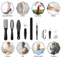 Professional Pedicure Foot Spa Set,10 in 1 Pedicure Set for Feet,Stainless Steel Foot Care Kit, Foot Rasp Dead Skin Remover Foot. 