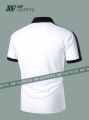 Men's Fashion Zipper Casual Sports Solid Color Cotton Premium Short Sleeve Shirt by MF Outfits. 