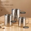 Stainless Steel Milk Frothing Jug Silver Frother Coffee Latte Container Metal Pitcher Barista Cup. 