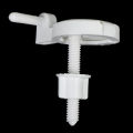 2Pcs Plastic Toilet Seat Screws Hinges Repair Tools Fixings Fit for Toilet Seats. 