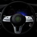 Car Steering Wheel Button Sticker Trim Cover Fit For Mercedes Benz A B C E Class GLA GLB CLA W177 W247 W205 W213 H247 X247 C118.