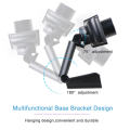New 1080P Webcam Full HD Web Camera With LED Fill Light Microphone USB Plug Web Cam For PC Computer Mac Laptop Desktop Camera.