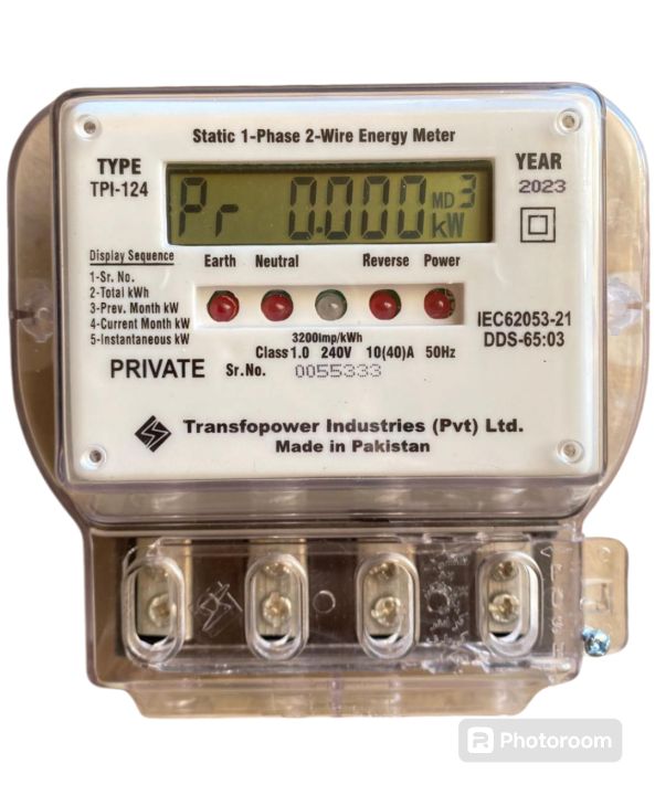 Single phase digital meter transfopower