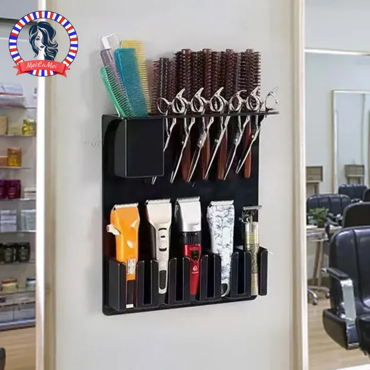 Barber Professional Tools Wall-Mount Salon Tools Tray Barber Storage ...