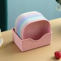 10 Pcs Multi-purpose Spit Bone Dish Set House Hold Food Grade Spit Bone Plate Set With Stand. 
