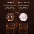 Angue Crystal Clear Ice Cube Maker, 4 Large 2.4" Ice Balls， Bartender-Quality Ice, Easy-to-Remove Sphere Ice Mold. 