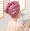 High quality Magic Shower Cap Soft Microfiber ,Girls Hair Towel Super Absorbent Quick Drying. 