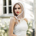 1/3/6pcs, Women's Rain Hat with Sun Visor Transparent Waterproof Scarf Plastic Hat Women's Raincoat, Reusable.