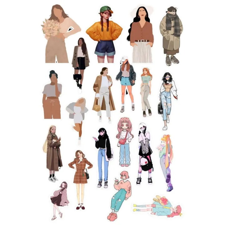 Kawaii%20Anime%20Girl%20A5%20UNCUT%20Sticker%20Sheet%20For%20Notebook%20Journals%20Water%20Bottle%20-%20Image%204