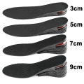 1Pair Height Increase Insole for Feet 3cm 5cm 7cm 9cm Variable Height Shoes Insoles Men Women Air Shock Absorbing Shoe Pads. 