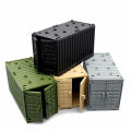 MOC  Container Building Blocks Box Toys for Boys  War Base Technical Bricks Creative DIY Juguete Bloques Brinquedos. 