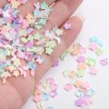 50pcs Mocha Star/love Nail Charms 6MM Star Charms for Nails 3D Mini Nail Rhinestones nail art Color Nail Gems nails accessories. 