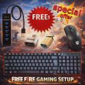Complete Mobile/PC Gaming Combo: A.Tech Keyboard + Game Valley Optical Mouse + USB Hub & OTG. 