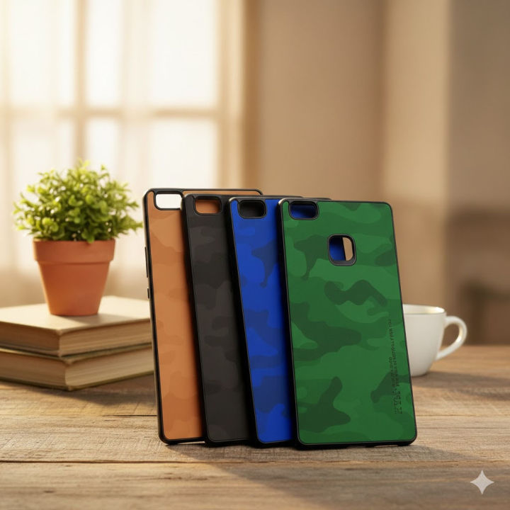 Huawei P9 Lite Back Cover Leather Soft Color Full Silicon Cover P9 Lite For Boys