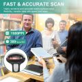 JRHC Handheld 2D Barcode Scanner USB QR Code Scanner Wired Automatic 1D 2D&PDF417 Data Matrix Bar Code Reader Plug and Play. 
