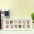 My First Year Baby Photos Frame for 1 to 12 Months for Newborn. 