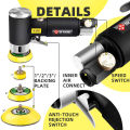 Orbit Air Sander Mini Pneumatic 1"/2"/3" Grinding Machine Set for Car Polishing High Speed Air Powered Polisher. 