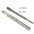 2 Pcs Concrete Chisel Drill Bit Set Sds Wall Chaser Impact Electric Hammer Metal Point Flat for Brick Groove 250mm. 