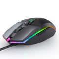 Wired Gaming Mouse 1600 DPI Optical 6 Button USB Mouse With RGB BackLight Mute Mice For Desktop Laptop Computer Gamer Mouse - 123 × 66 × 37mm. 