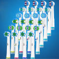 4pack Toothbrush Heads Compatible with Most Oral B Electric Toothbrushes, Pack of 4 Replacement Toothbrush Head,White.