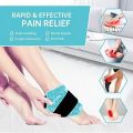 Ankle/Sports Foot Ice Pack - Hot & Cold Gel Pack with Adjustable Stand for Myofascial & Feet - Microwaveable, Freezable & Reusab.