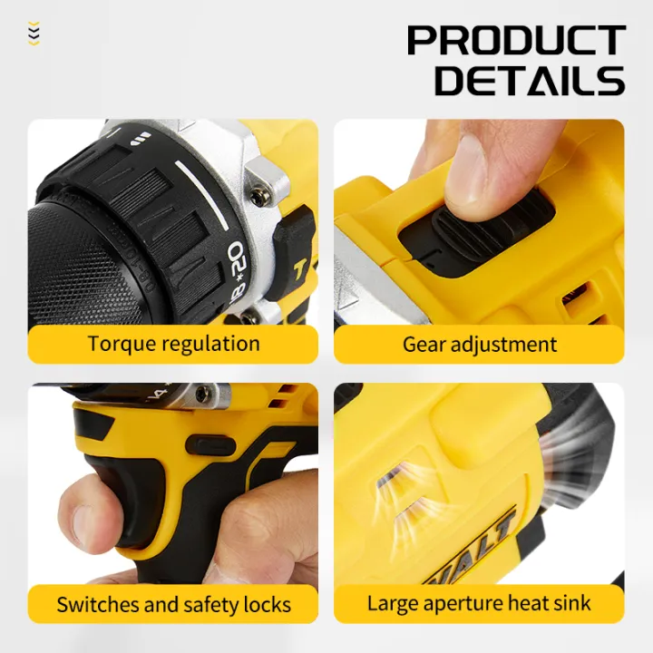 DEWALT%20DCD805%2020V%20MAX%20XR%20Brushless%20Hammer%20Drill%20Driver,%20High%20Torque%20Compact%20Cordless%20Rechargeable%20Bare%20Tool%20-%20Image%204