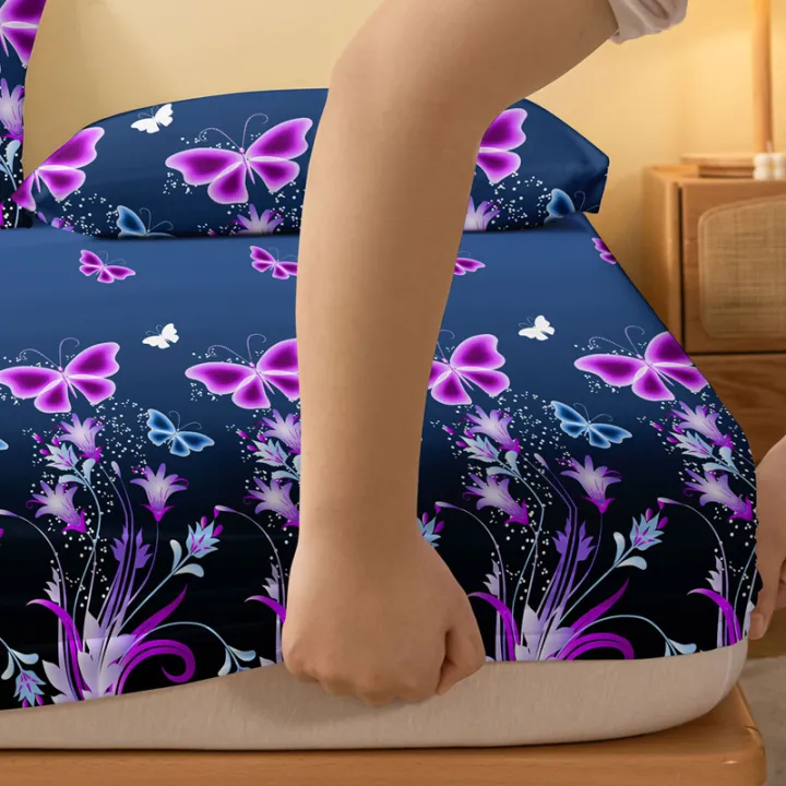 1%20Piece%20of%20Enchanting%20Dreams%20Pattern%20Frosted%20Bedsheet,%20Bedroom%20Printed%20Bedspread,%20Bedding%20(Excluding%20Pillowcases)%20-%20Image%204