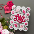 Sneaking a Kiss Bottle Stitched Love Cutting Dies Flower Valentine's Day Stamp Or Die Set For DIY Scrapbooking Card Making Craft. 