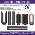 SenCiciMen Hair Styler Curling Iron Hair Hot Air Brush Curling Barrel Hair Dryer Salon Professional Curly Straight Hair Styler tinsol thermal brush. 