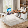70.87'' Executive Desk and File Storage Cabinet Office Desk Boss Desk
 Customized. 
