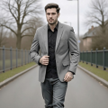 Men's Outdoor Casual Work Jacket Heavyweight Warm Lined Coat Plus Size Single-Breasted Winter Wear.