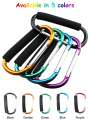 1PC Sturdy And Durable Multifunctional Stroller Hook With EVA Handle - Durable Aluminum Alloy For Shopping And Storage Accessori. 