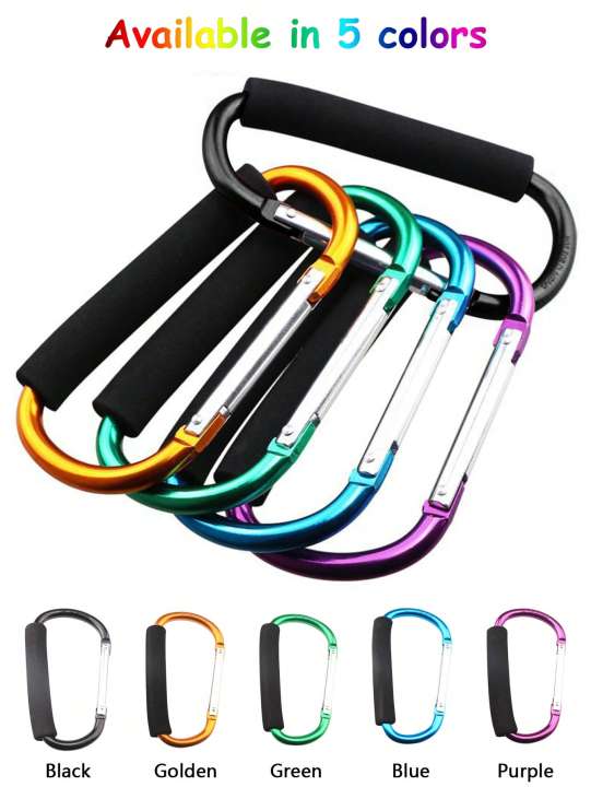 1PC%20Sturdy%20And%20Durable%20Multifunctional%20Stroller%20Hook%20With%20EVA%20Handle%20-%20Durable%20Aluminum%20Alloy%20For%20Shopping%20And%20Storage%20Accessori%20-%20Image%204
