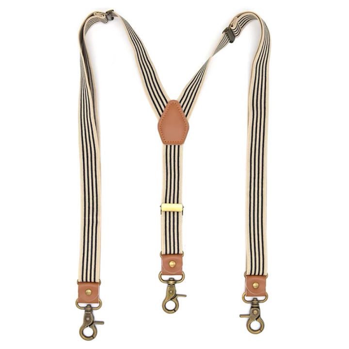 Striped%20Suspenders%20with%20Swivel%20Hooks%20Suspender%20Y%20Back%203%20Clips%20Adjustable%20Elastic%20Trouser%20Braces%20Belts%20Loops%20for%20Men%20Women%20-%20Image%202